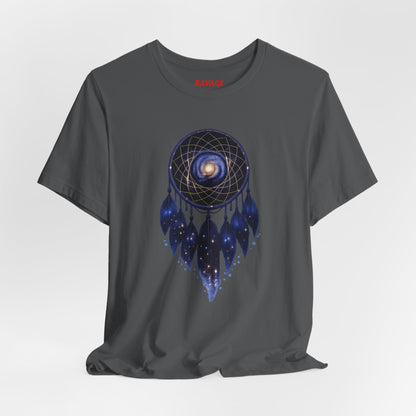 Dreamcatcher Galaxy T-Shirt — Mystical Cosmic Feather Tee