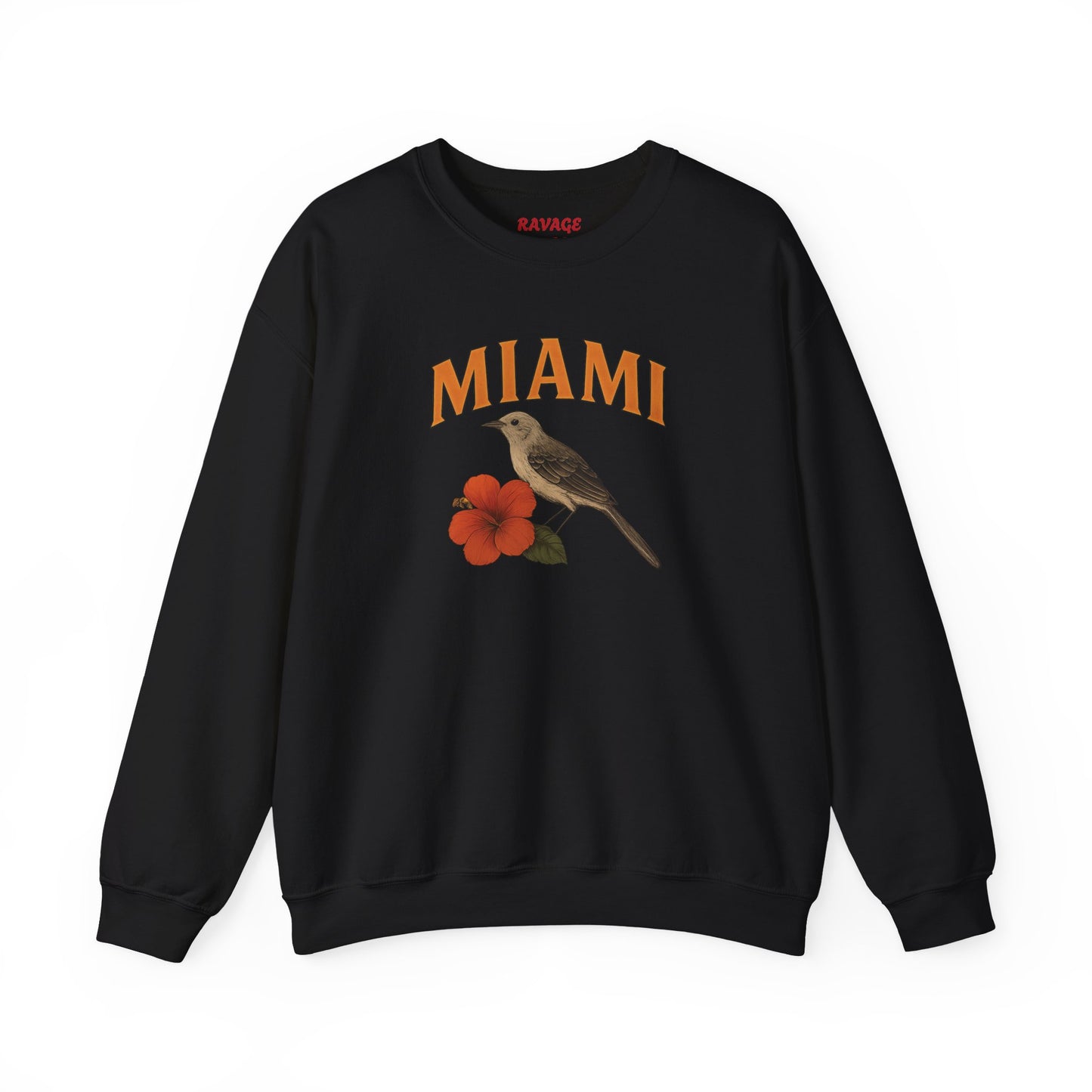 RAVAGE Miami's City Vibe Unisex Crewneck Sweatshirt-Cozy Street Gear
