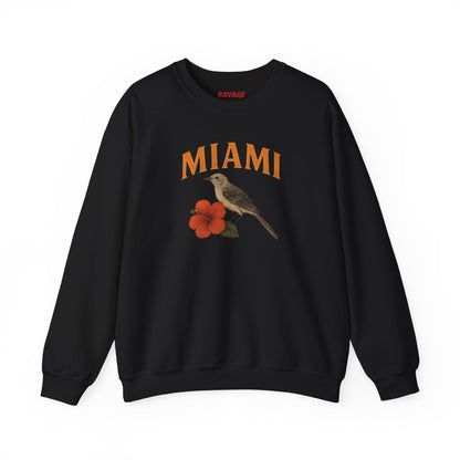 RAVAGE Miami's City Vibe Unisex Crewneck Sweatshirt-Cozy Street Gear