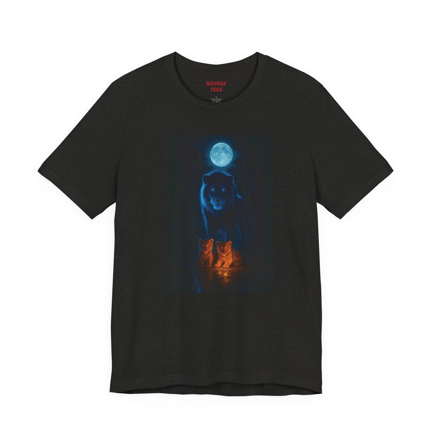 GUARDIAN OF THE MOON LIGHT PATH Mystical Wolf Moon Unisex Tee
