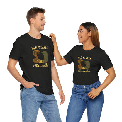 Vintage Rivalry Tee - Cobra vs Mongoose T-Shirt, Retro Graphic Outdoor Adventure Shirt, Perfect Gift for Animal Lovers
