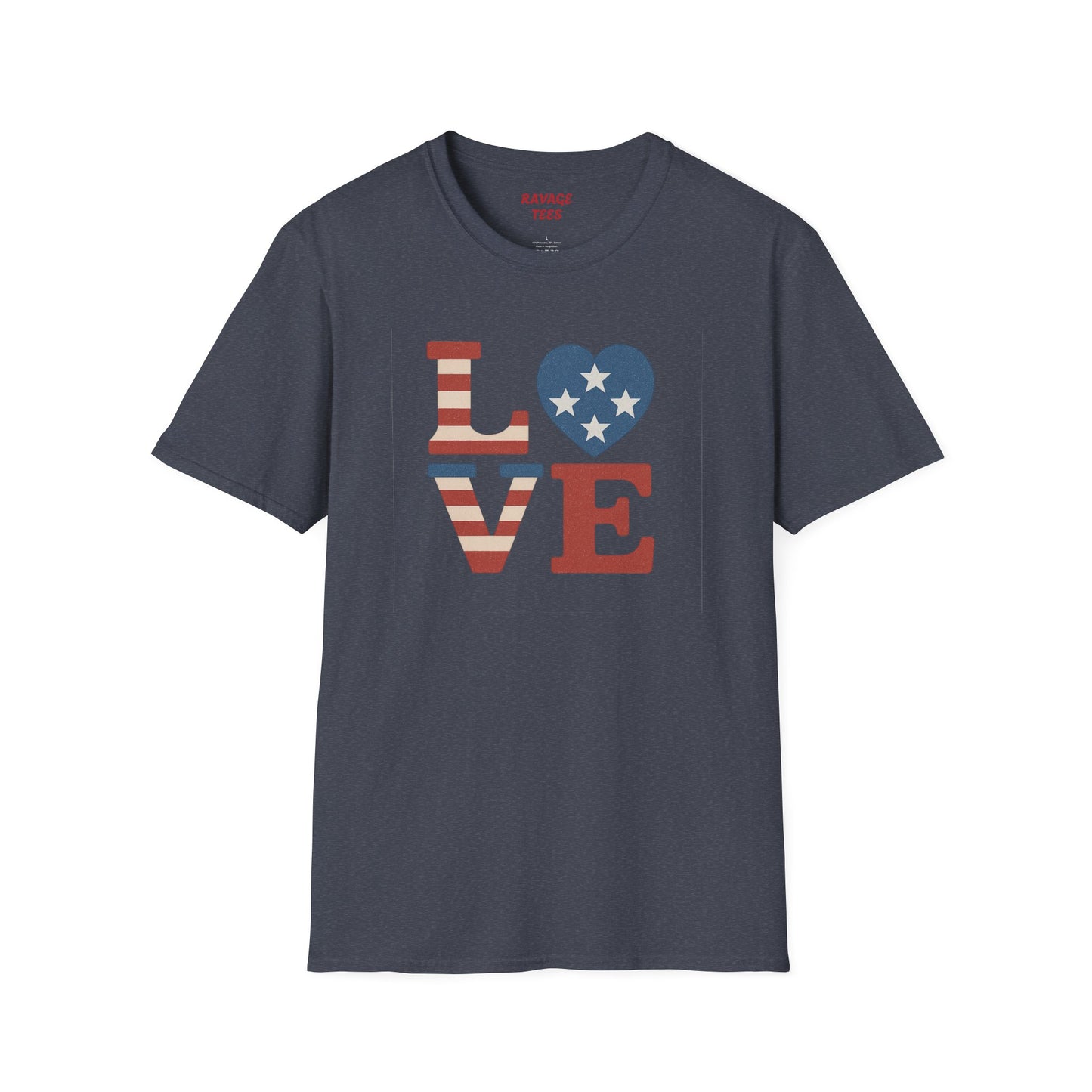 "Freedom & Love" Tee: Unisex 4th of July Graphic Shirt Gift
