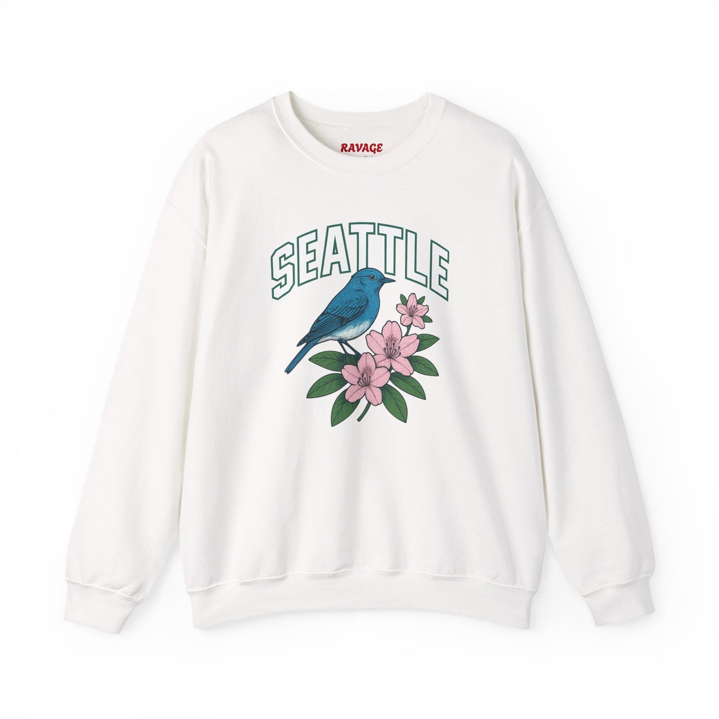 RAVAGE Seattle Vibe Unisex Crewneck Sweatshirt-Cozy Street wear