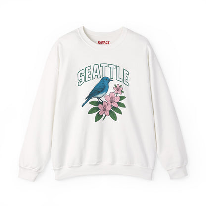 RAVAGE Seattle Vibe Unisex Crewneck Sweatshirt-Cozy Street wear