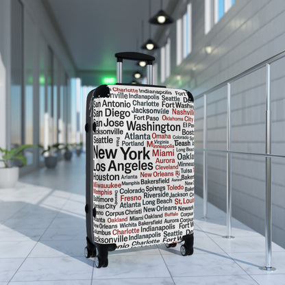 City Adventure Map Travel Suitcase