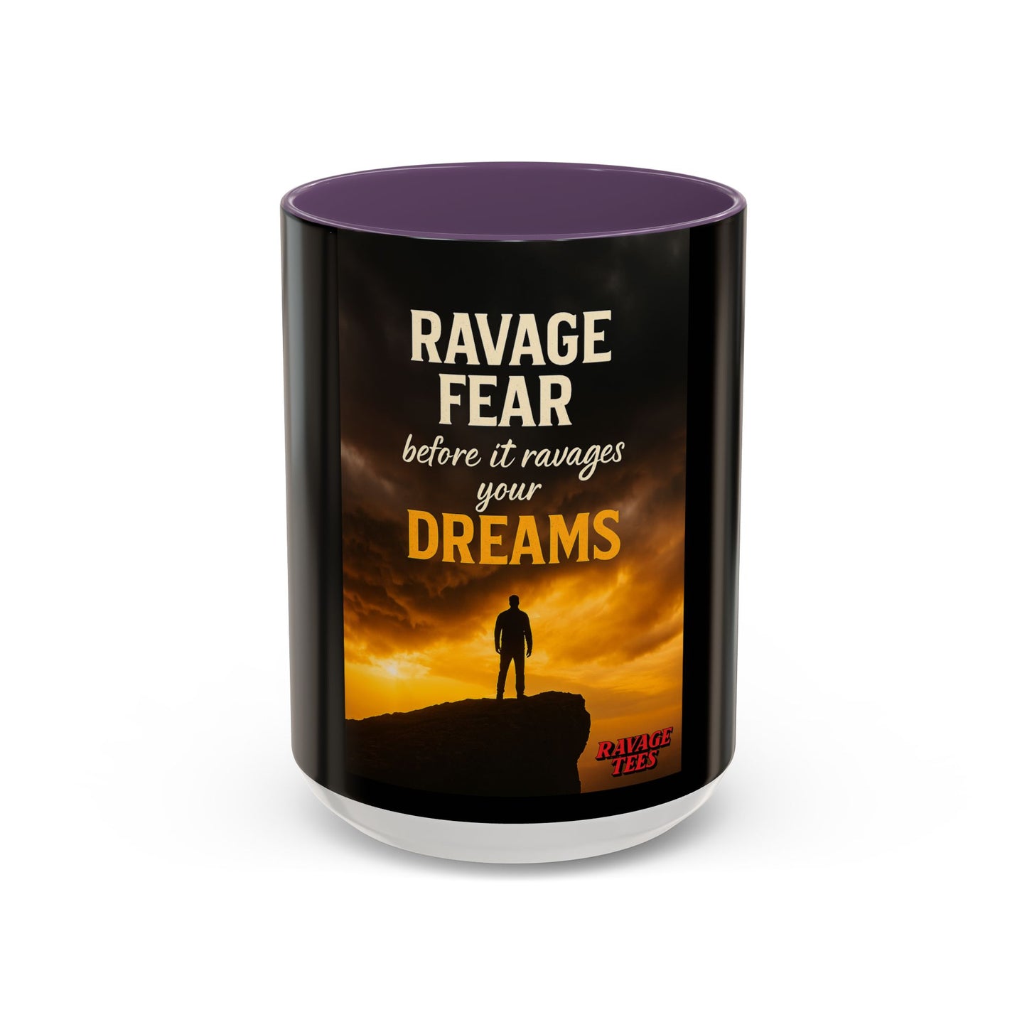 Inspirational Coffee Mug | Ravage Fear Before It Ravages Your Dreams | Motivational Gift | Black Accent Coffee Cup | Office Decor, [...]