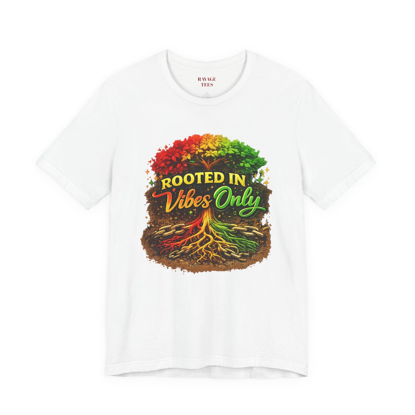 Rooted in Vibes Only Reggae Tee