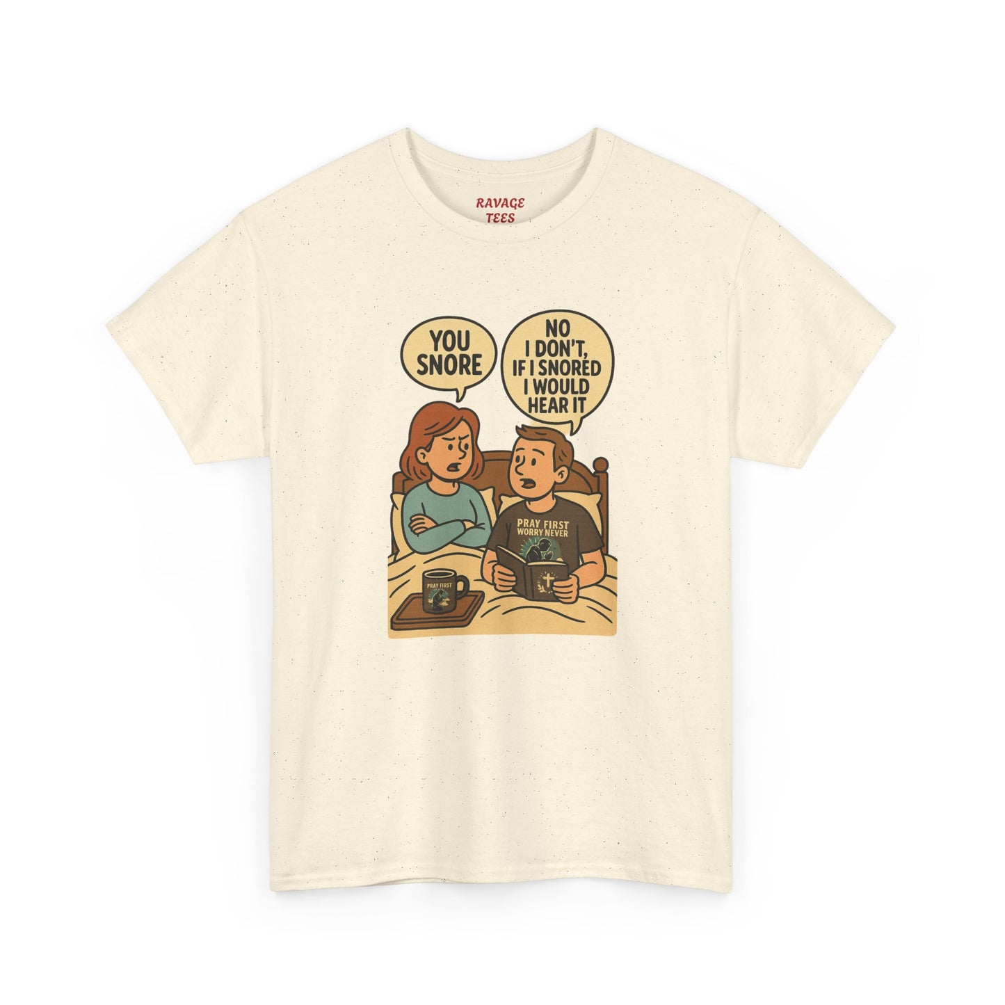 Unisex Snoring Humor T-Shirt | Funny Tee for Couples