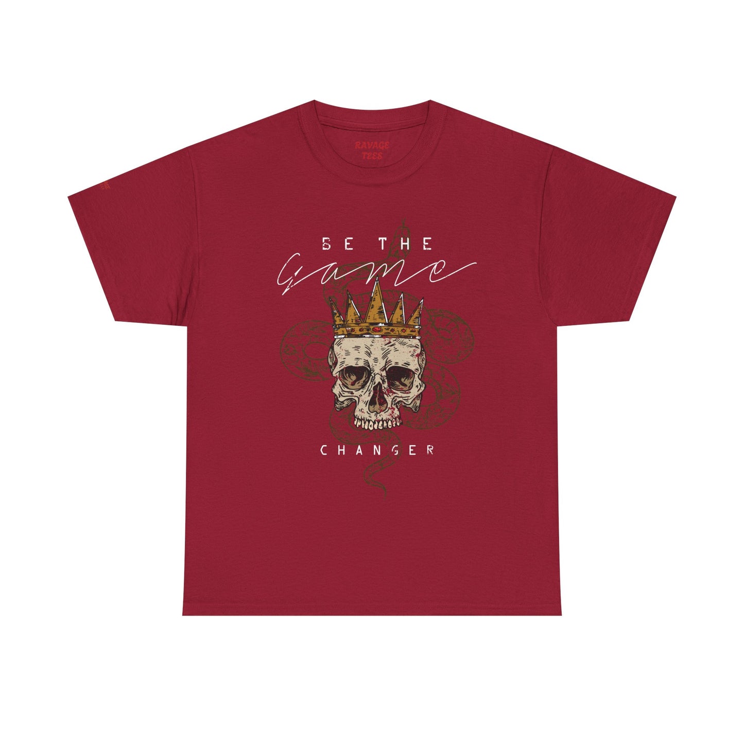 Be The Game Changer. Stylish Skull Graphic Tee for Casual Wear
