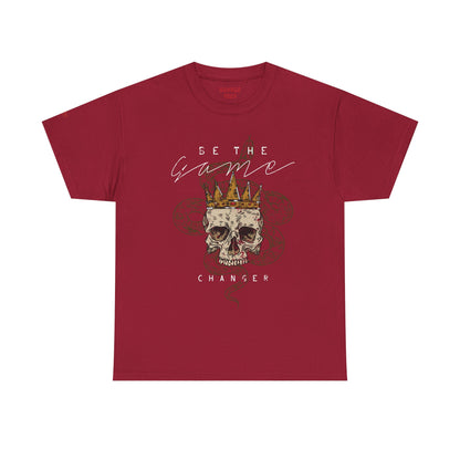 Be The Game Changer. Stylish Skull Graphic Tee for Casual Wear