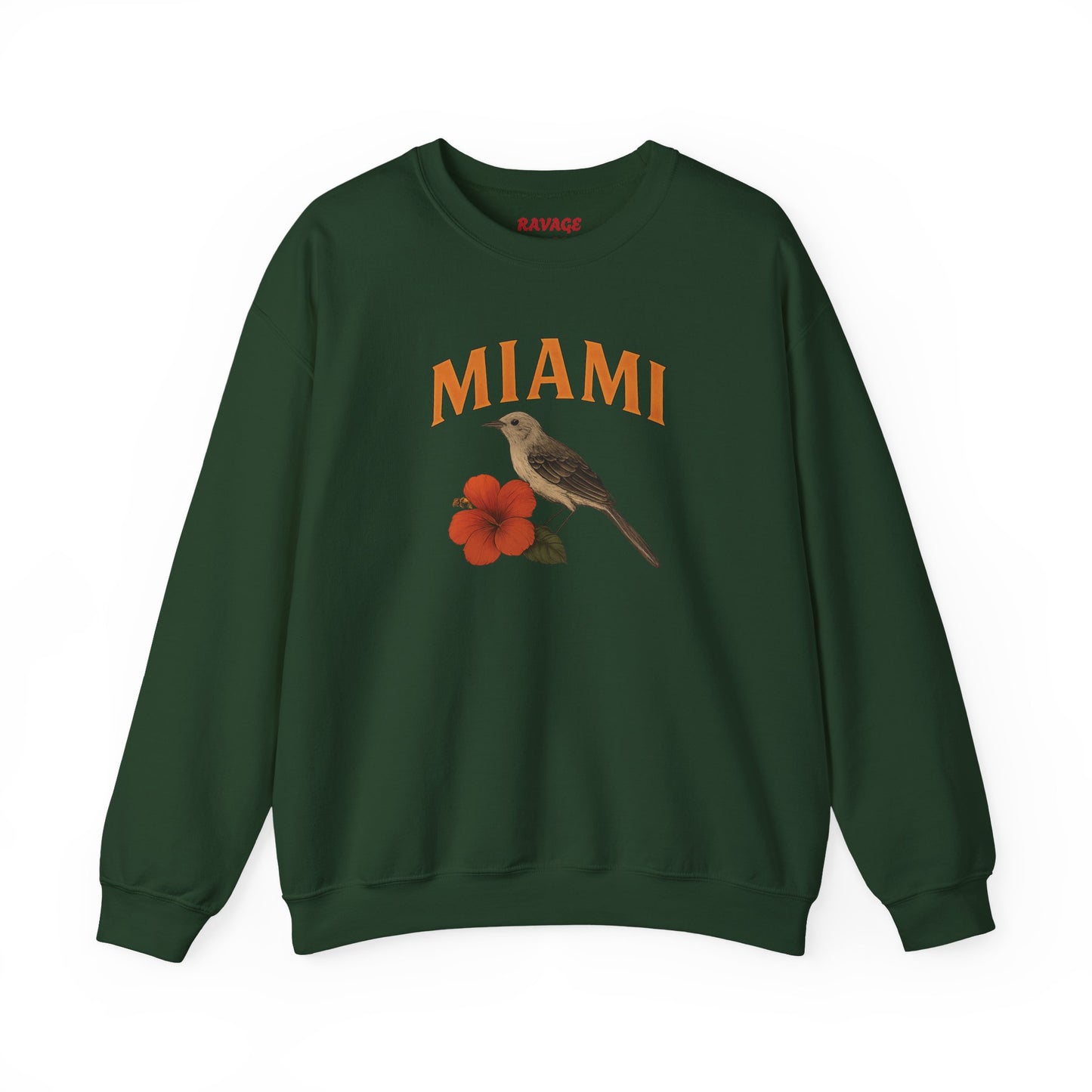 RAVAGE Miami's City Vibe Unisex Crewneck Sweatshirt-Cozy Street Gear