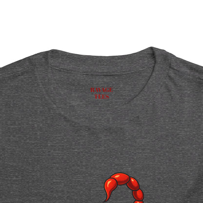 Toddler Tee - Cute Frog Riding Scorpion Graphic
