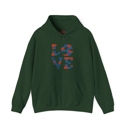 Unisex Hooded Sweatshirt with 'LOVE' Design - Cozy Gift for Friends, Valentine's Day, Casual Wear, Relaxation, Everyday Use