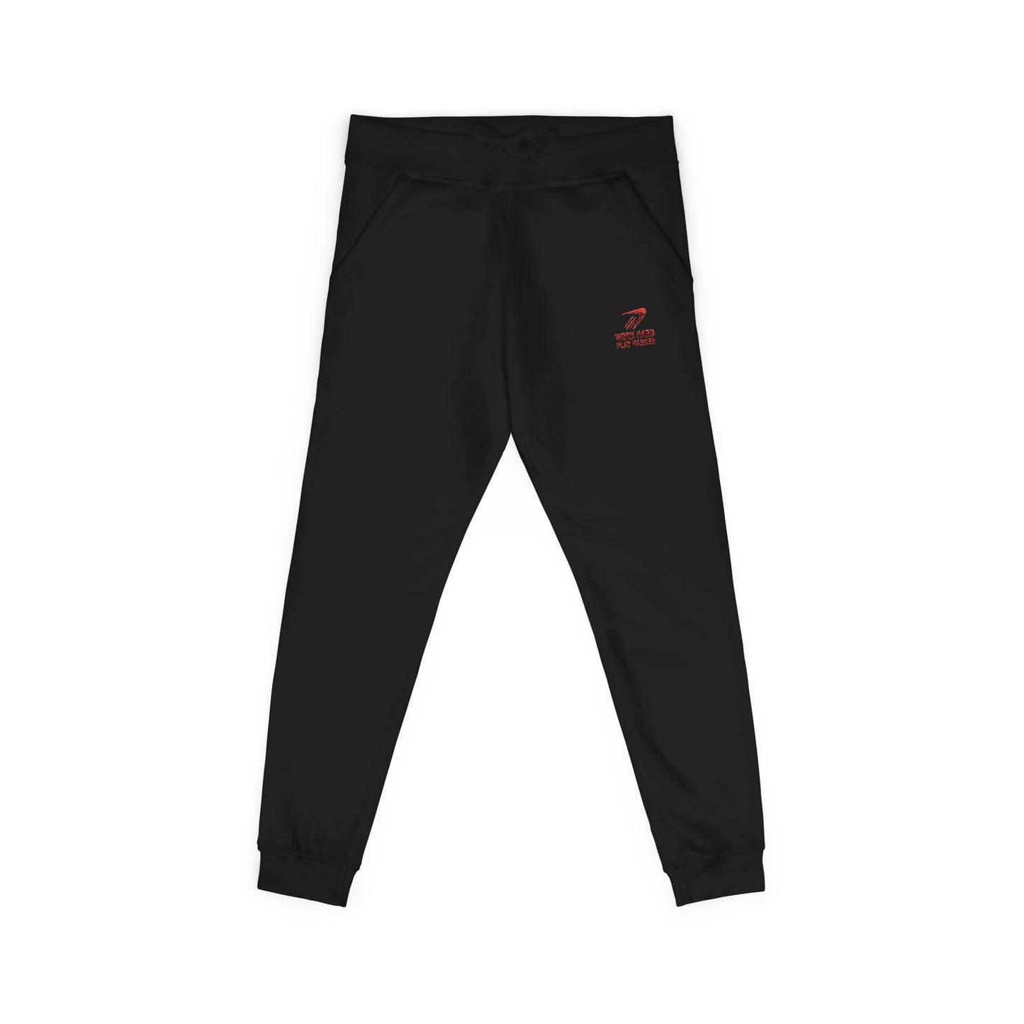 Embroidered '7' Logo Fleece Sweatpants — Cozy White Joggers