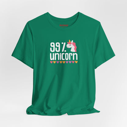 99% Unicorn Tee: Funny, Whimsical Graphic T-Shirt for All Ages