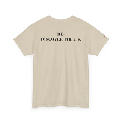 Re-Discover the U.S. Travel T-Shirt, Adventure Tee, USA Discovery Shirt