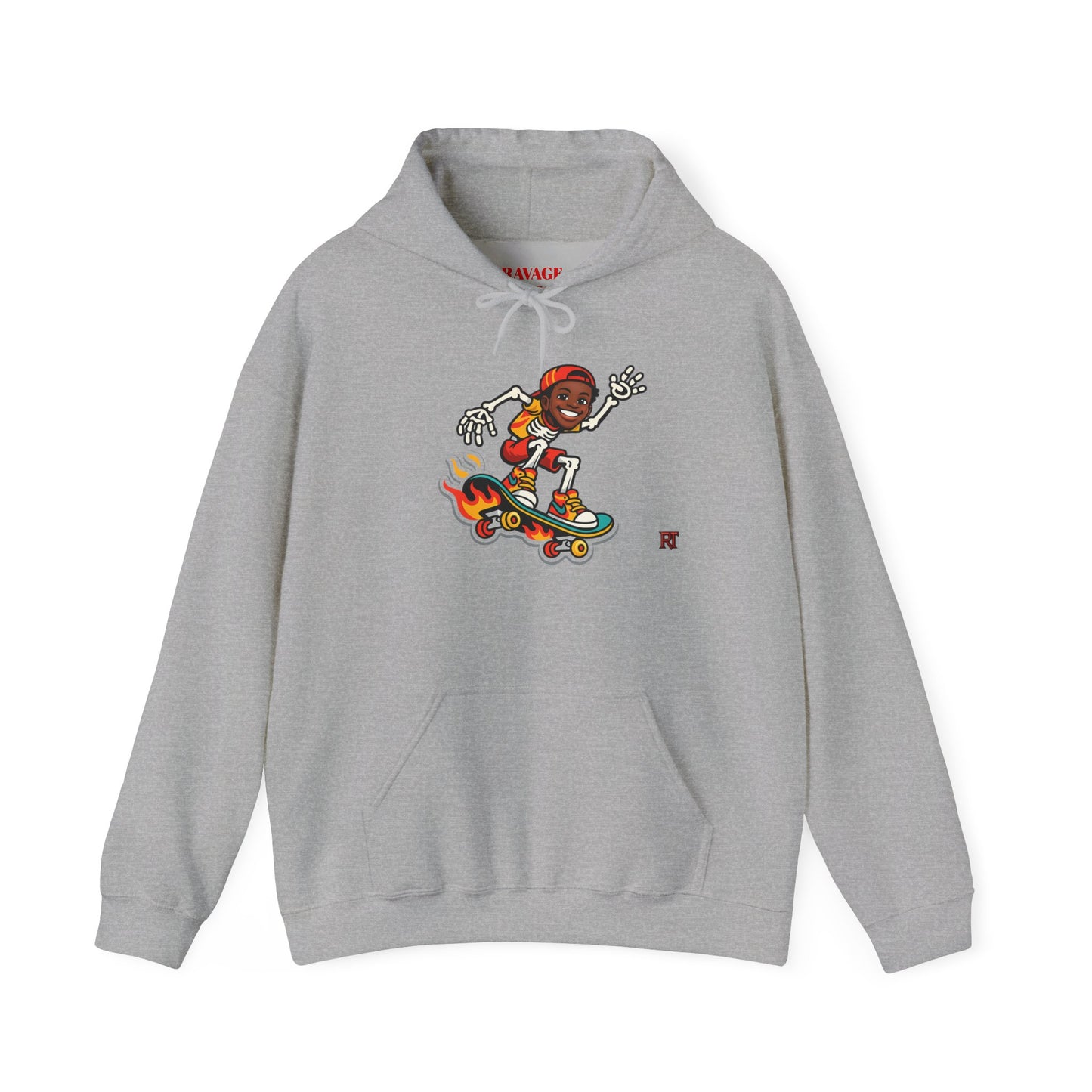 Retro Skateboard Flame Hoodie