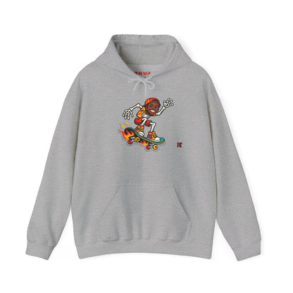 Retro Skateboard Flame Hoodie