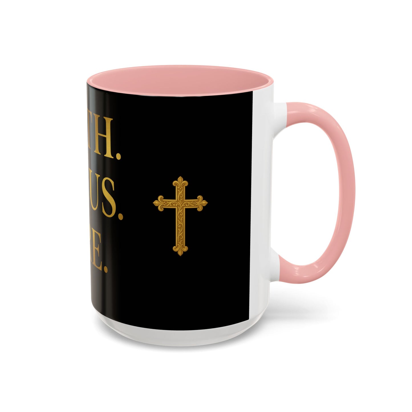 Faith-Inspired Coffee Mug - Motivational Black Mug for Daily Inspiration, Gift for Christians, Office Decor, Home Beverage