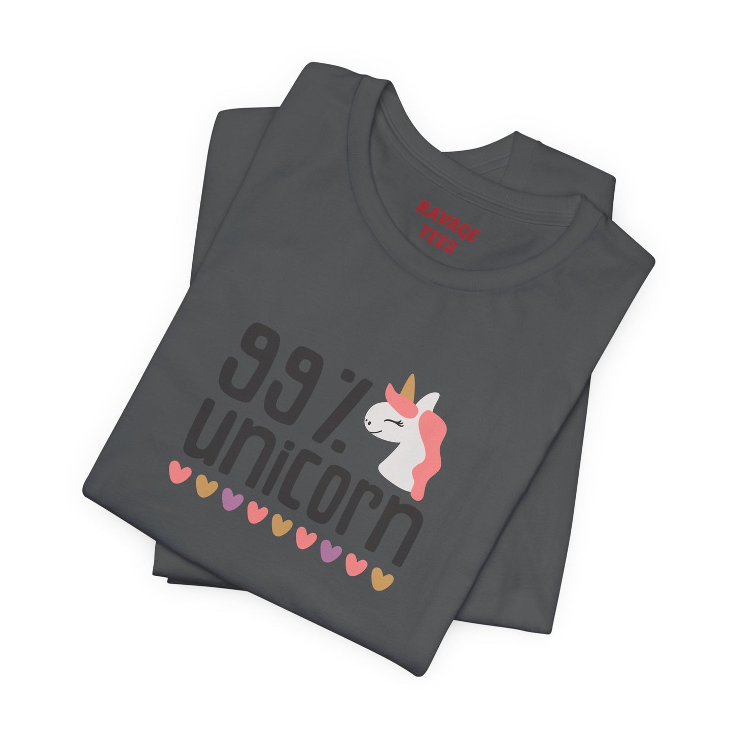 99% Unicorn Tee: Funny, Whimsical Graphic T-Shirt for All Ages
