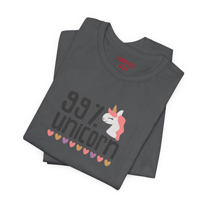 99% Unicorn Tee: Funny, Whimsical Graphic T-Shirt for All Ages
