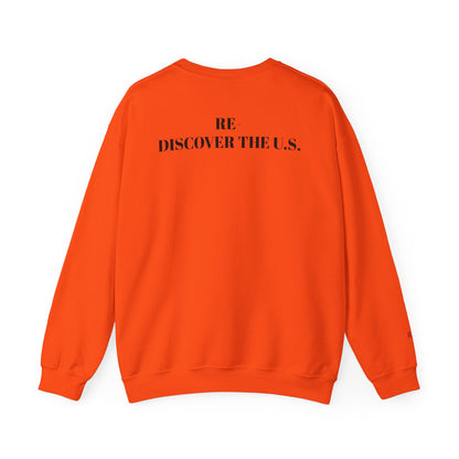 Re-Discover the U.S. Travel Enthusiast Sweatshirt, Cozy Crewneck, Explore America, Casual Wear