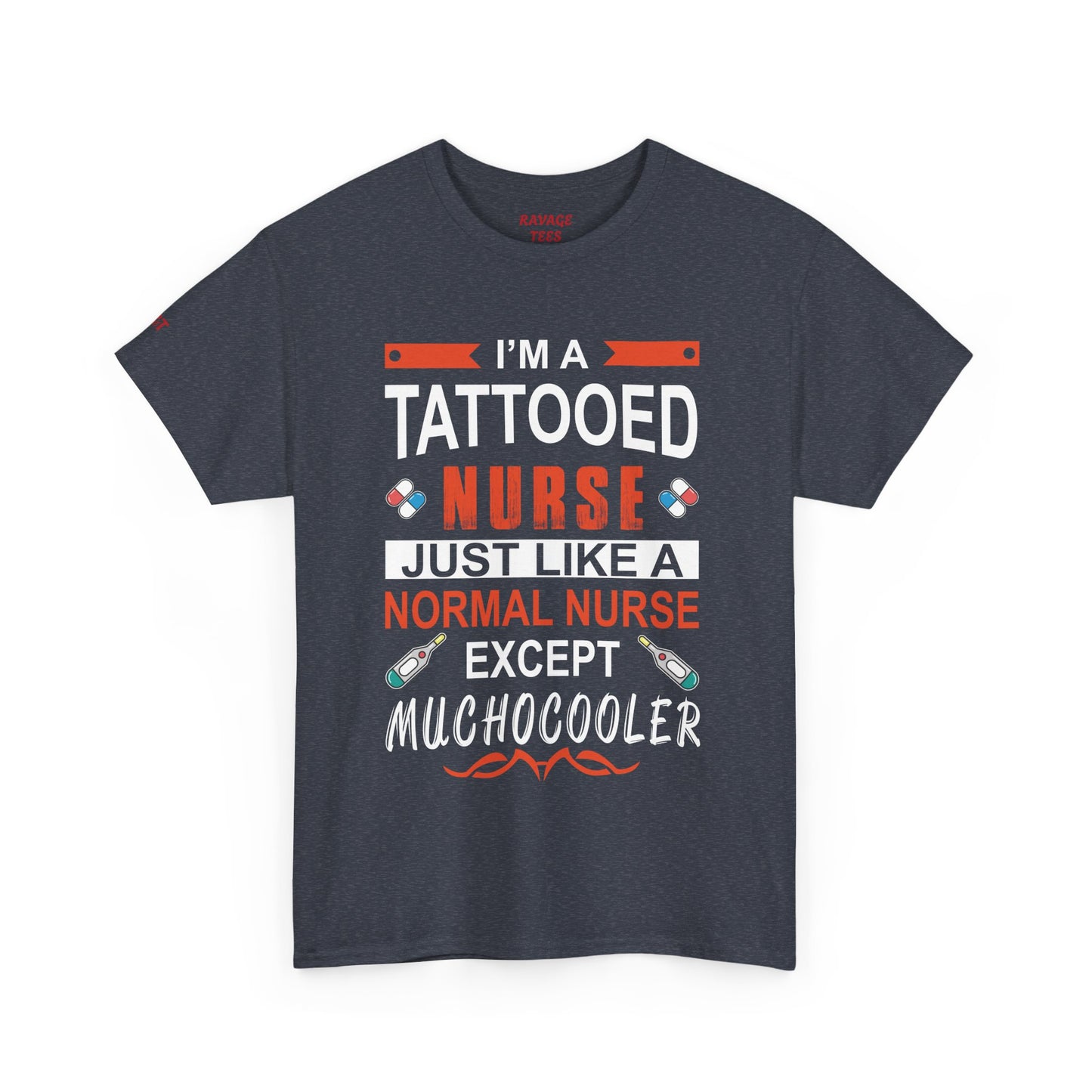 Tattooed Nurse Tee - Unisex Cotton Shirt for Nurse Appreciation, Medical Humor Tee, Fun [...]