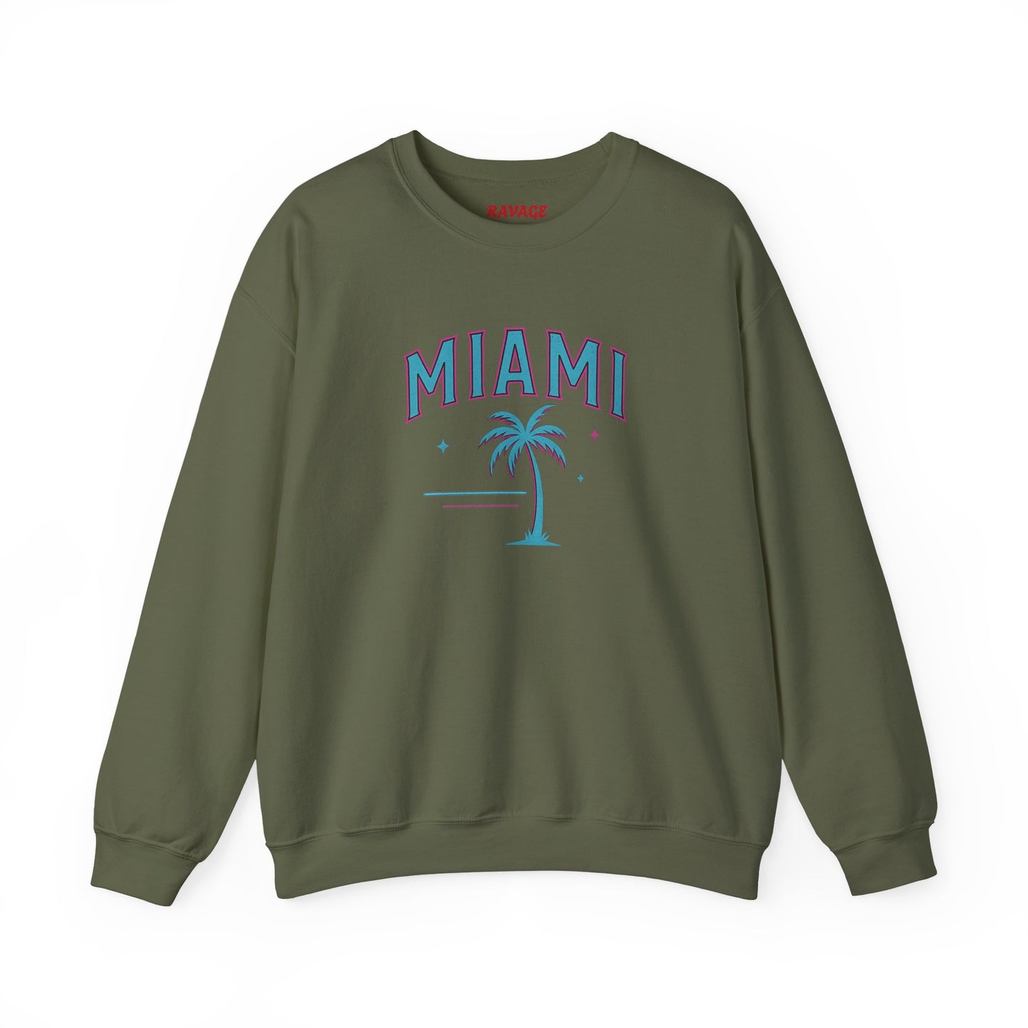 RAVAGE Miami City Vibe Unisex Crewneck Sweatshirt