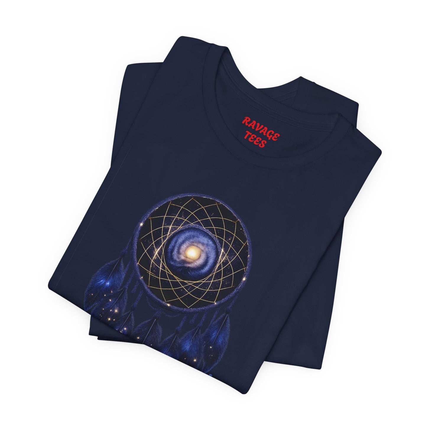 Dreamcatcher Galaxy T-Shirt — Mystical Cosmic Feather Tee