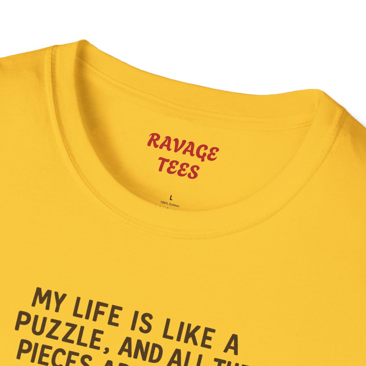 Puzzle Issues Unisex Tee – Funny Quote T-Shirt, Humor Gift, Casual Everyday Wear, Unique Puzzle Lover Shirt"