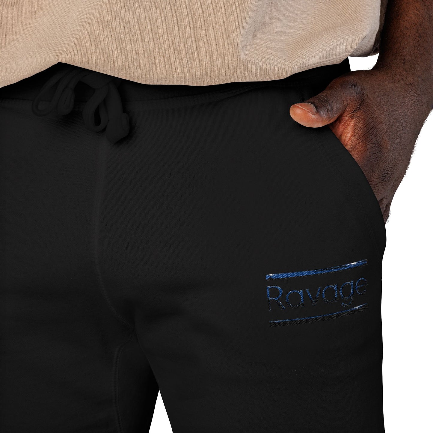 Ravage Embroidered Fleece Sweatpants — Cozy Joggers