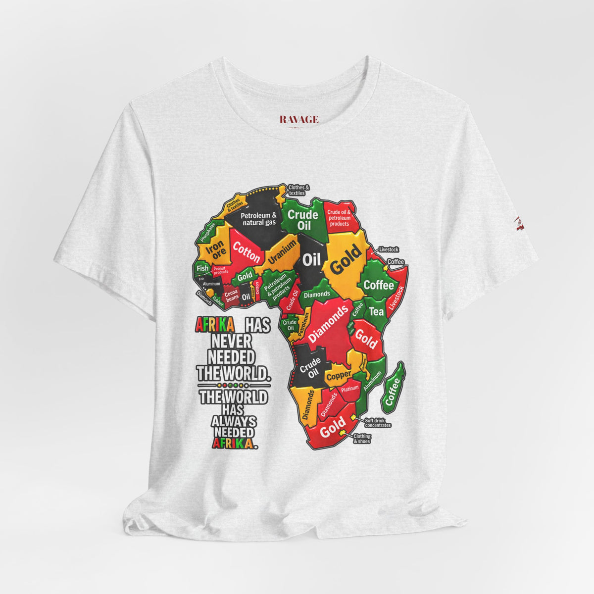 Africa Map “Africa Has Never Needed the World” Graphic Tee