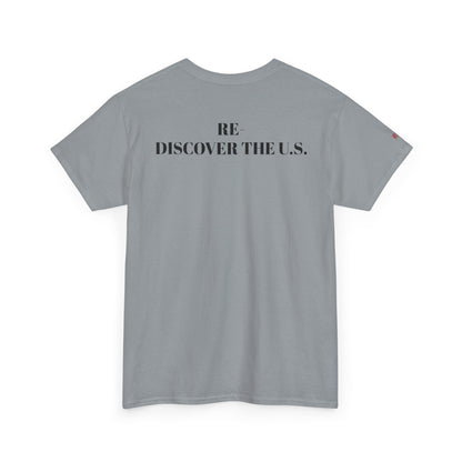 Re-Discover the U.S. Travel T-Shirt, Adventure Tee, USA Discovery Shirt