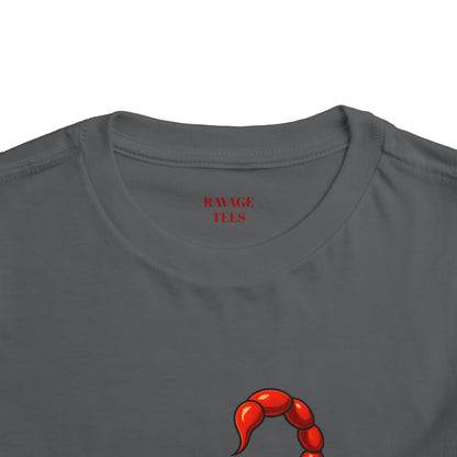 Toddler Tee - Cute Frog Riding Scorpion Graphic