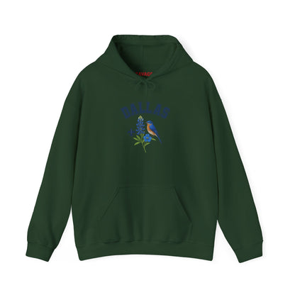 DALLAS Unisex Hoodie – Cozy Sweatshirt, Casual Travel Souvenir, Relaxed Streetwear Gift for Nature & City Lovers