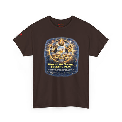 World Cup 2022 T-Shirt — "Where the World Comes to Play"