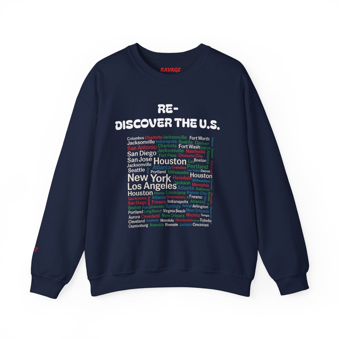 City Map Crewneck Sweatshirt, Cozy Urban Style for Travel Lovers or Travel Enthusiasts