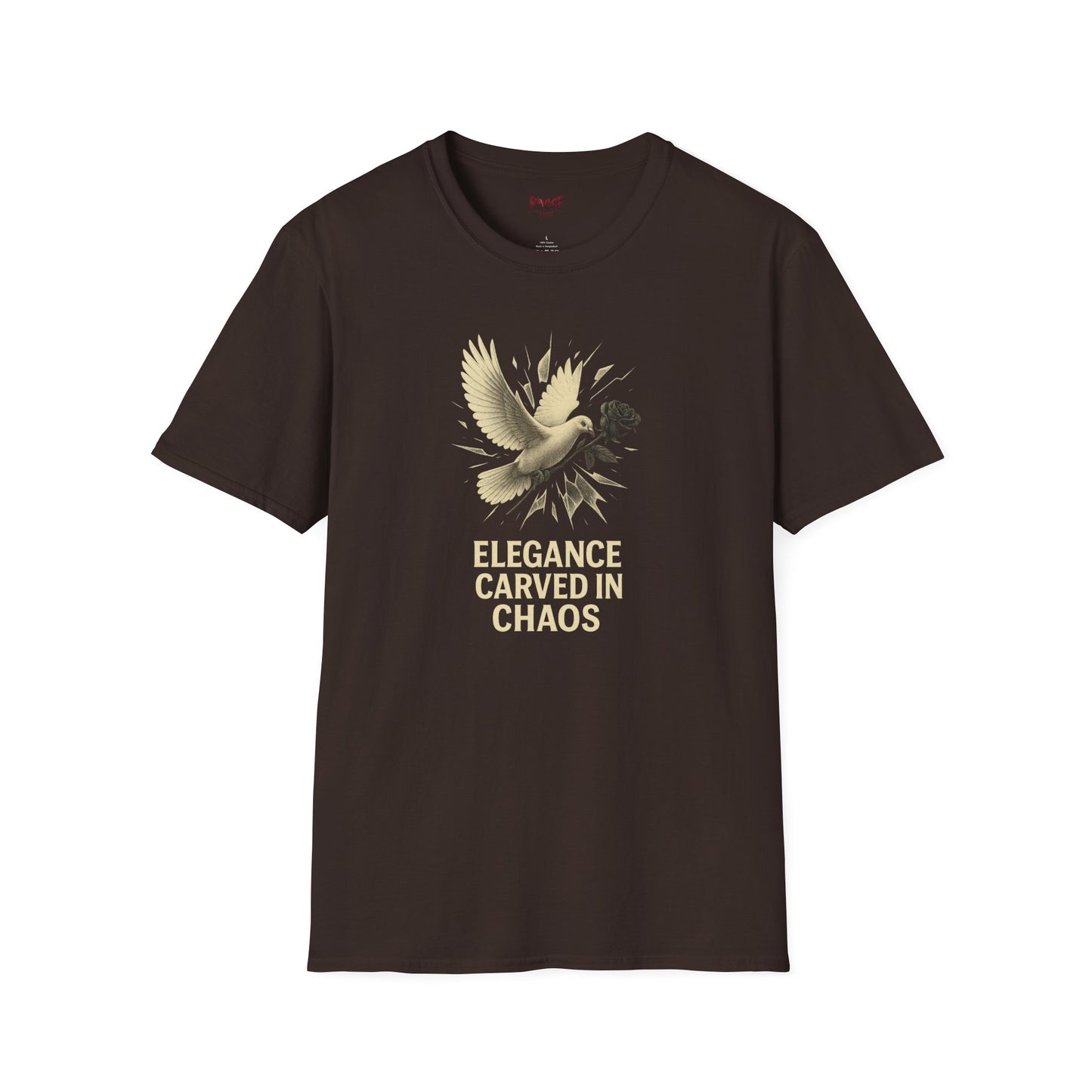 RAVAGE "Elegance Carved in Chaos" Graphic Unisex T-Shirt-Cozy Street Wear