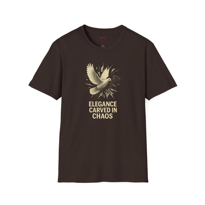 RAVAGE "Elegance Carved in Chaos" Graphic Unisex T-Shirt-Cozy Street Wear
