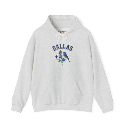 DALLAS Unisex Hoodie – Cozy Sweatshirt, Casual Travel Souvenir, Relaxed Streetwear Gift for Nature & City Lovers