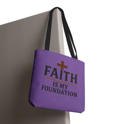 Faith Is My Foundation Tote Bag, Inspirational Gift for Believers, Church Fundraiser, Stylish Shopping Bag, Everyday Tote, Christian [...]