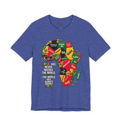 Africa Map “Africa Has Never Needed the World” Graphic Tee