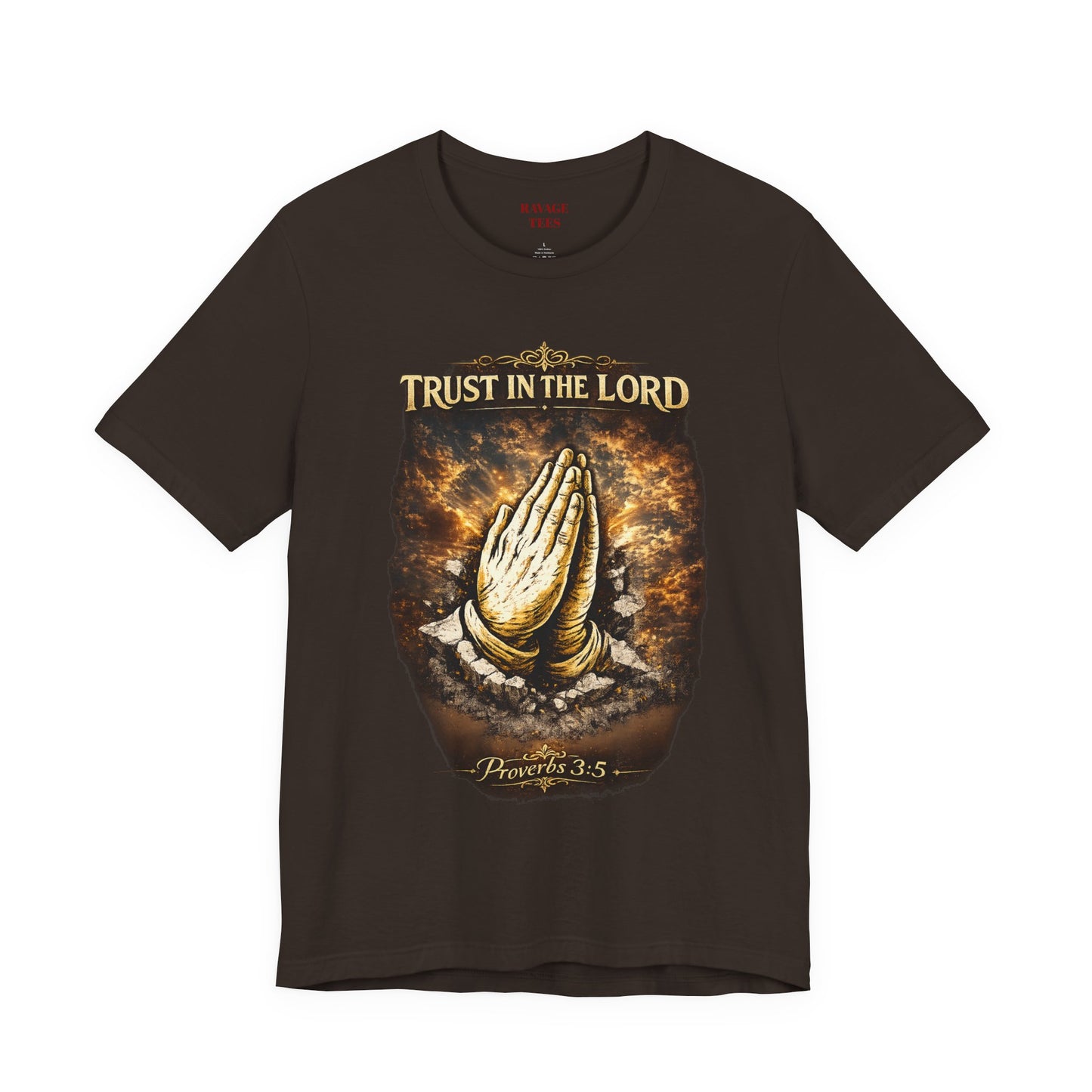 Trust in the Lord Praying Hands Tee (Proverbs 3:5)