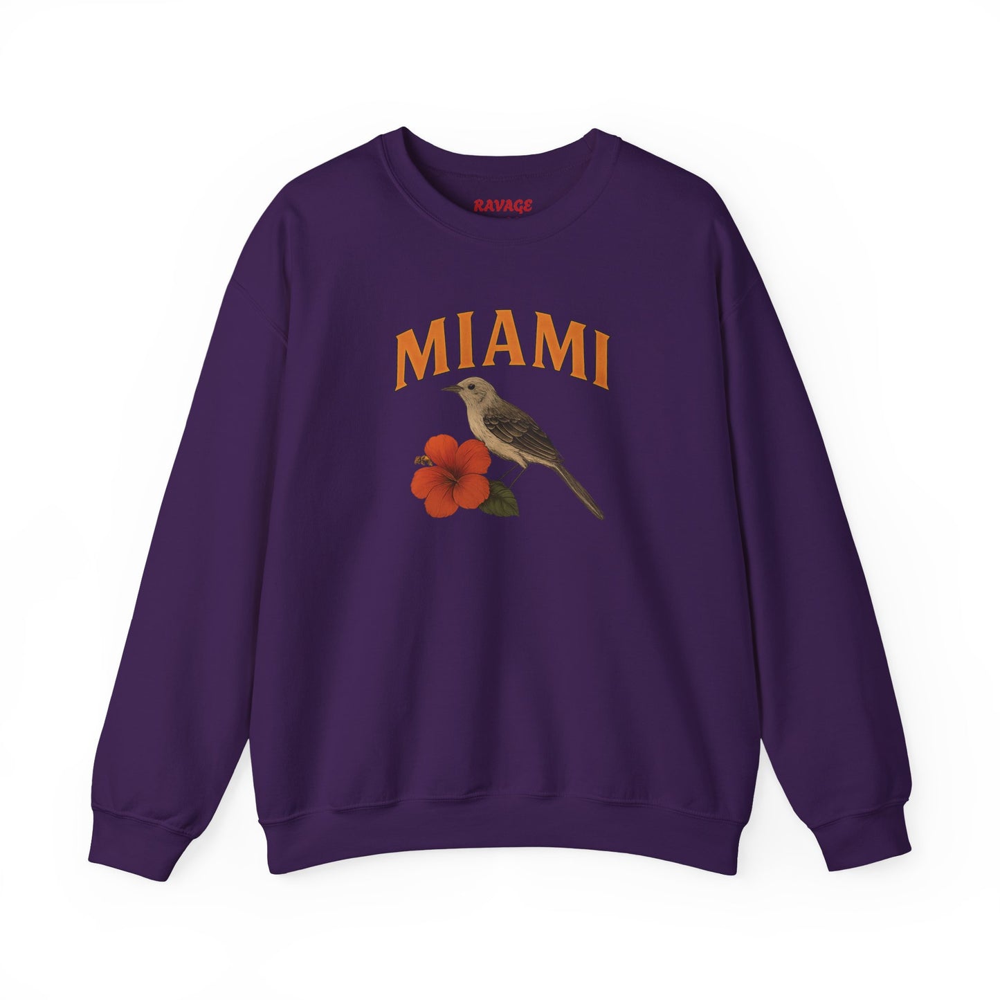 RAVAGE Miami's City Vibe Unisex Crewneck Sweatshirt-Cozy Street Gear