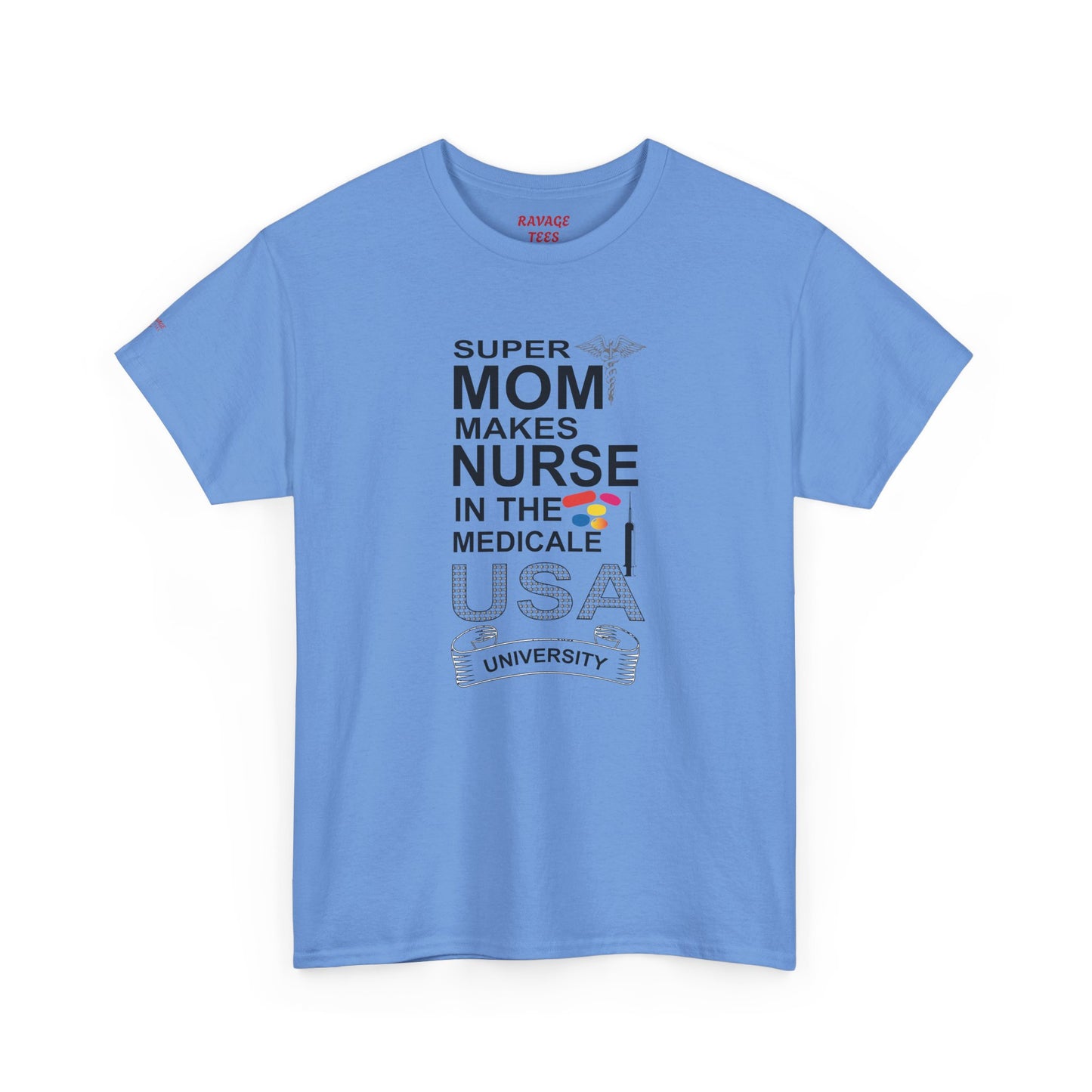 Super Mom Nurse Tee, Unisex Cotton T-Shirt for Nurses