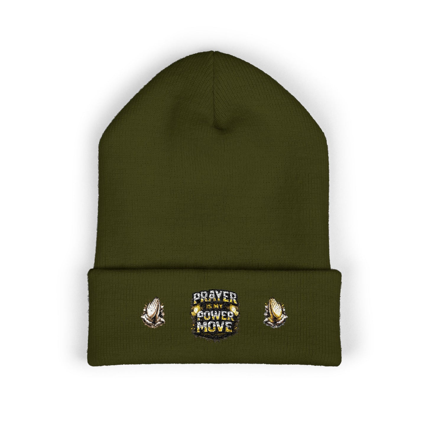 Prayer Power Move Embroidered Beanie