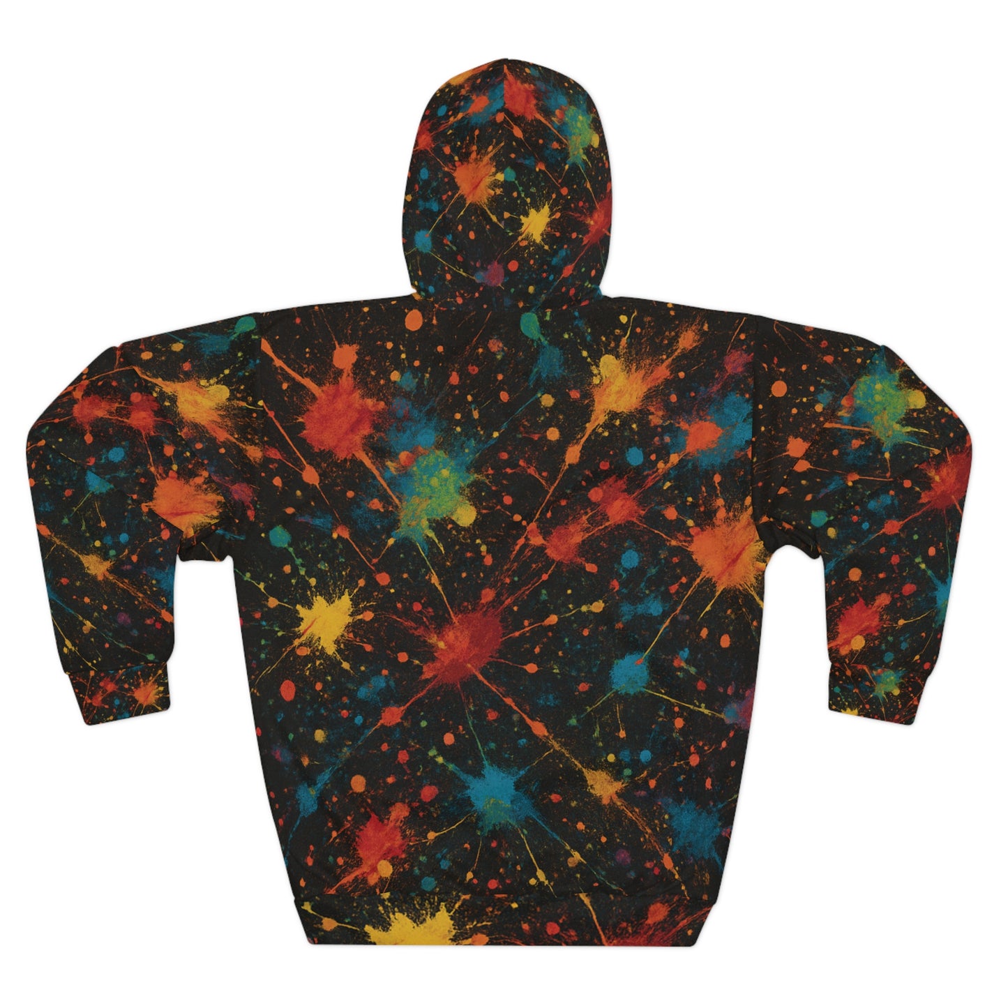Art of Impact Color Splash Unisex Pullover Hoodie | Artistic Hoodie, Trendy Streetwear, Splatter Design, Unique Gift for Art Lovers, Cozy Fashion
