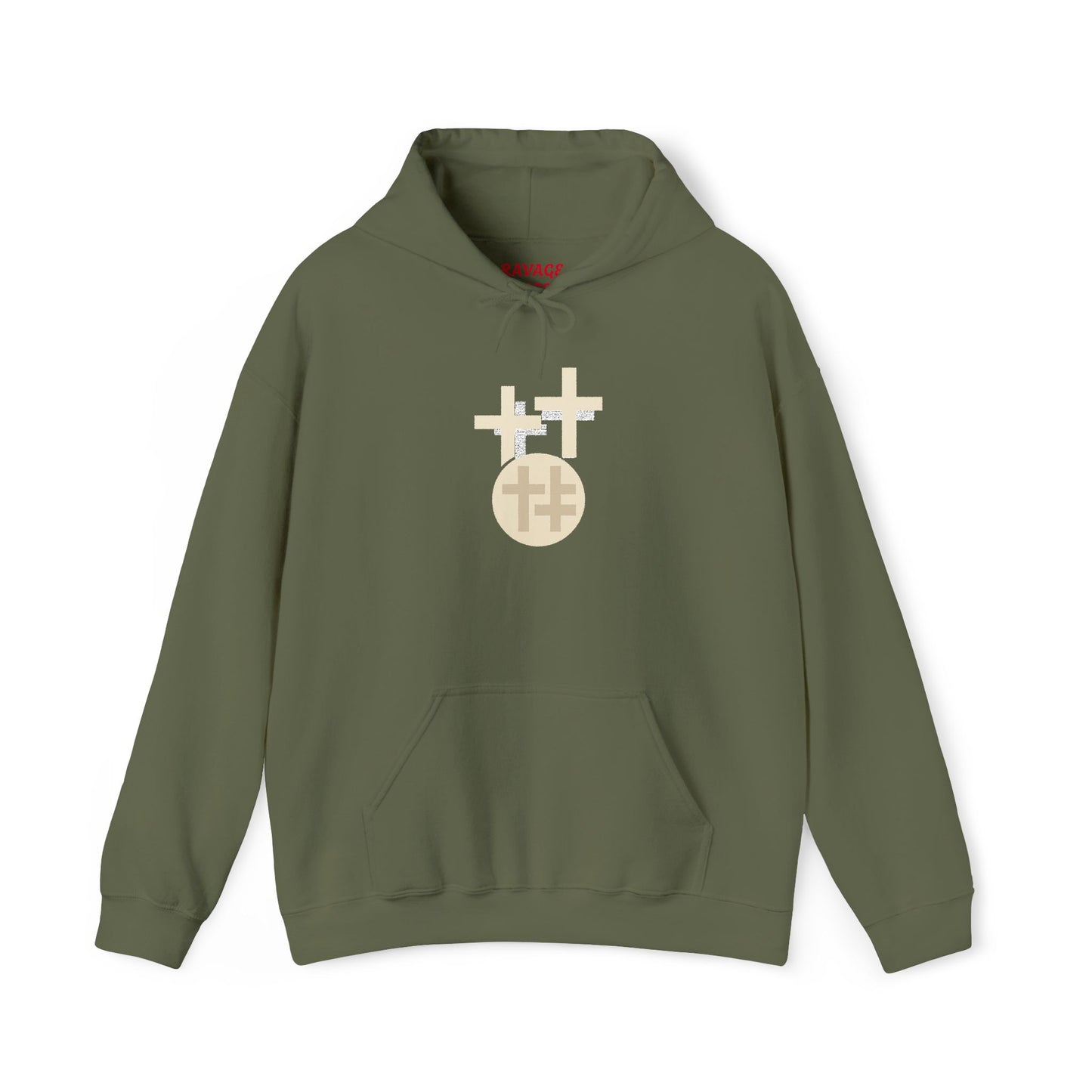 Calvary Cross Unisex Hoodie – Faith-Based Apparel, Christian Symbol Tee, Everyday Casual Wear, Inspirational Gift
