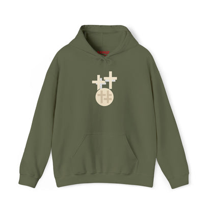 Calvary Cross Unisex Hoodie – Faith-Based Apparel, Christian Symbol Tee, Everyday Casual Wear, Inspirational Gift