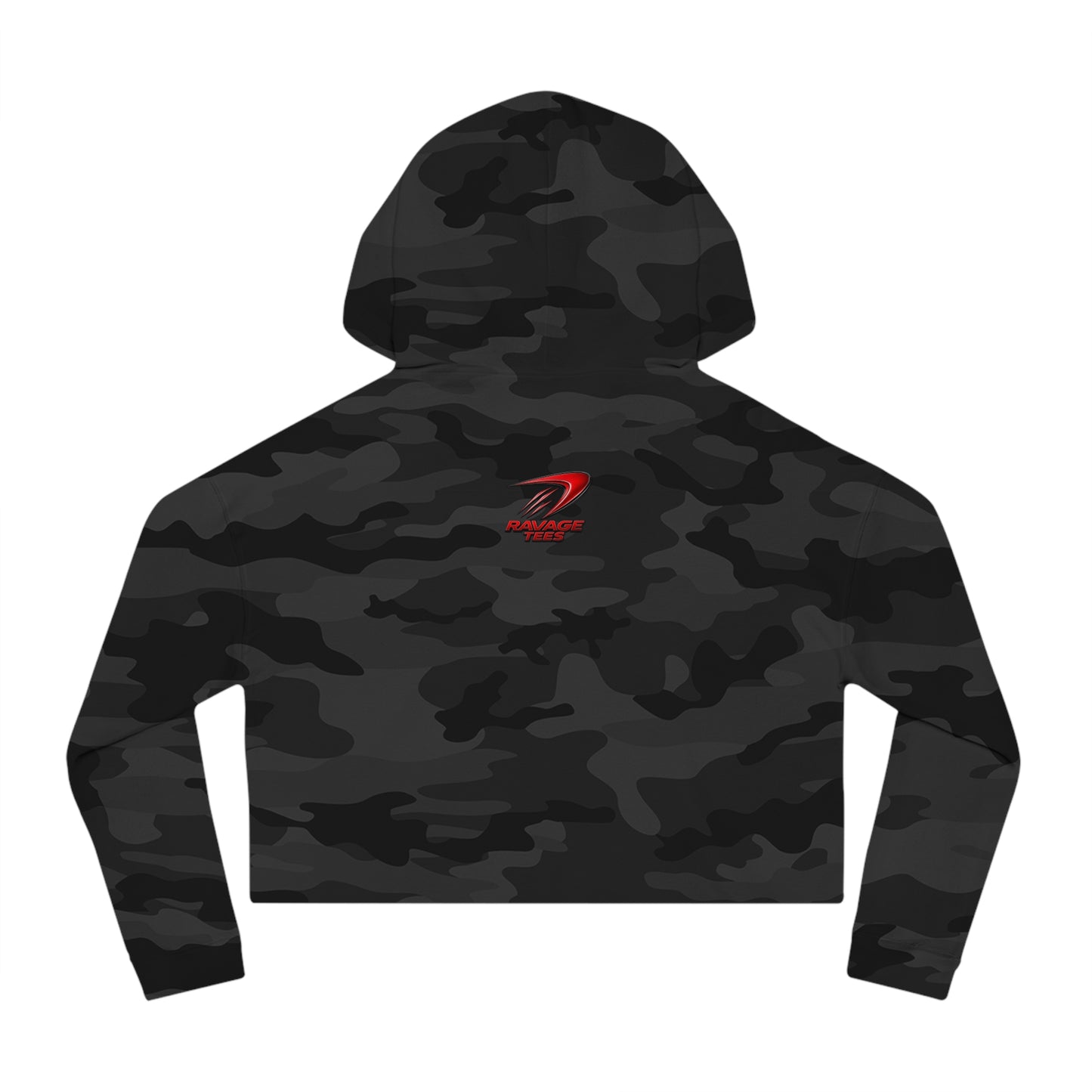 Cropped Hoodie - "Shuttleman Flight" Rocket Graphic